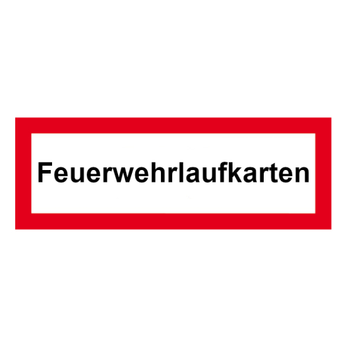 Hinweisschild nach DIN 4066 Brandschutzschild, selbstklebend
